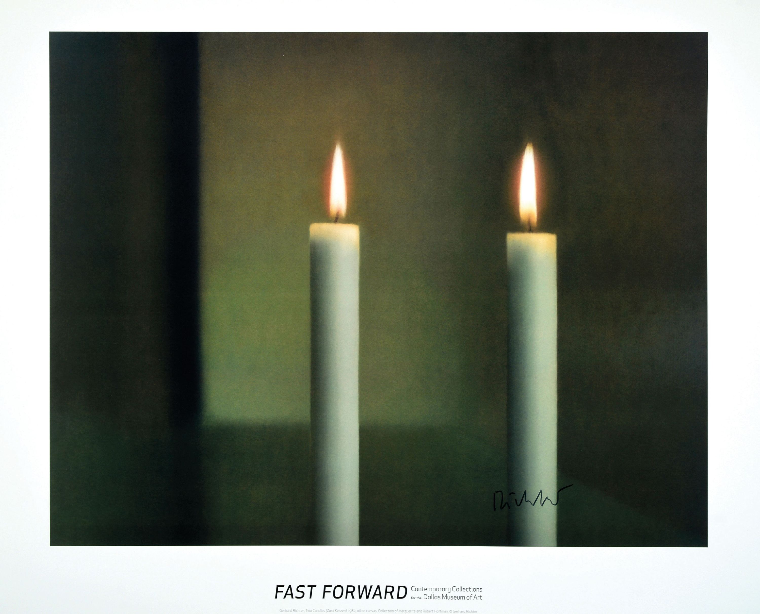 Image 27072079 - Gerhard Richter, geb. 1932, ´2 Kerzen´, Dallas Museum of Art 2006, Offset-Lithografie ...