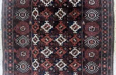 27072061b - Belutsch alt, Persien, Anfang 20.Jhd., Wolle auf Wolle, ca. 219 x 109 cm, EHZ: 2, ...