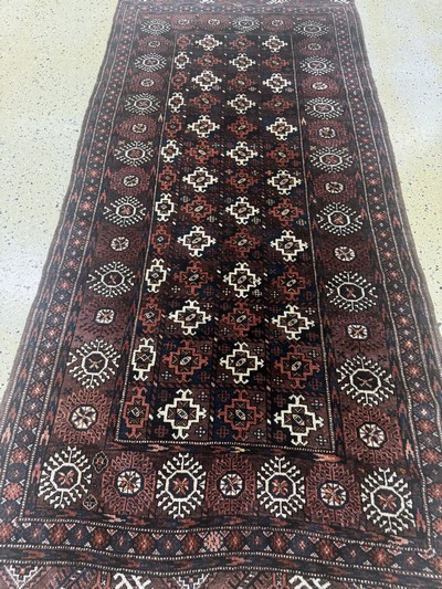 27072061d - Belutsch alt, Persien, Anfang 20.Jhd., Wolle auf Wolle, ca. 219 x 109 cm, EHZ: 2, ...