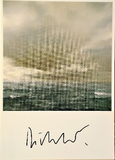 27072066k - Gerhard Richter, geb. 1932, ´Seestück, Bewölkt´, Kunstpostkarte, handsign., ca. 15x ...