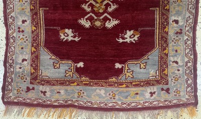 27072067b - Milas antik, Türkei, Anfang 20.Jhd., Wolle auf Wolle, ca. 158 x 115 cm, EHZ: 2, ...