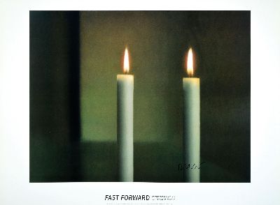 27072079k - Gerhard Richter, geb. 1932, ´2 Kerzen´, Dallas Museum of Art 2006, Offset-Lithografie ...