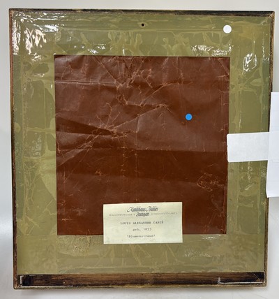 27072161q - Louis Alexandre Cabie, 1853 - 1939, , Blumenstillleben, Öl/Holz, 26 x, 24 cm, Rahmen ca. ...