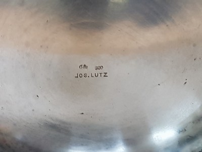 27072167i - Sektkühler, Josef Lutz, um 1910, 800er Silber, ca. 1680gr. Doppelhenkel, elegante Form, ...