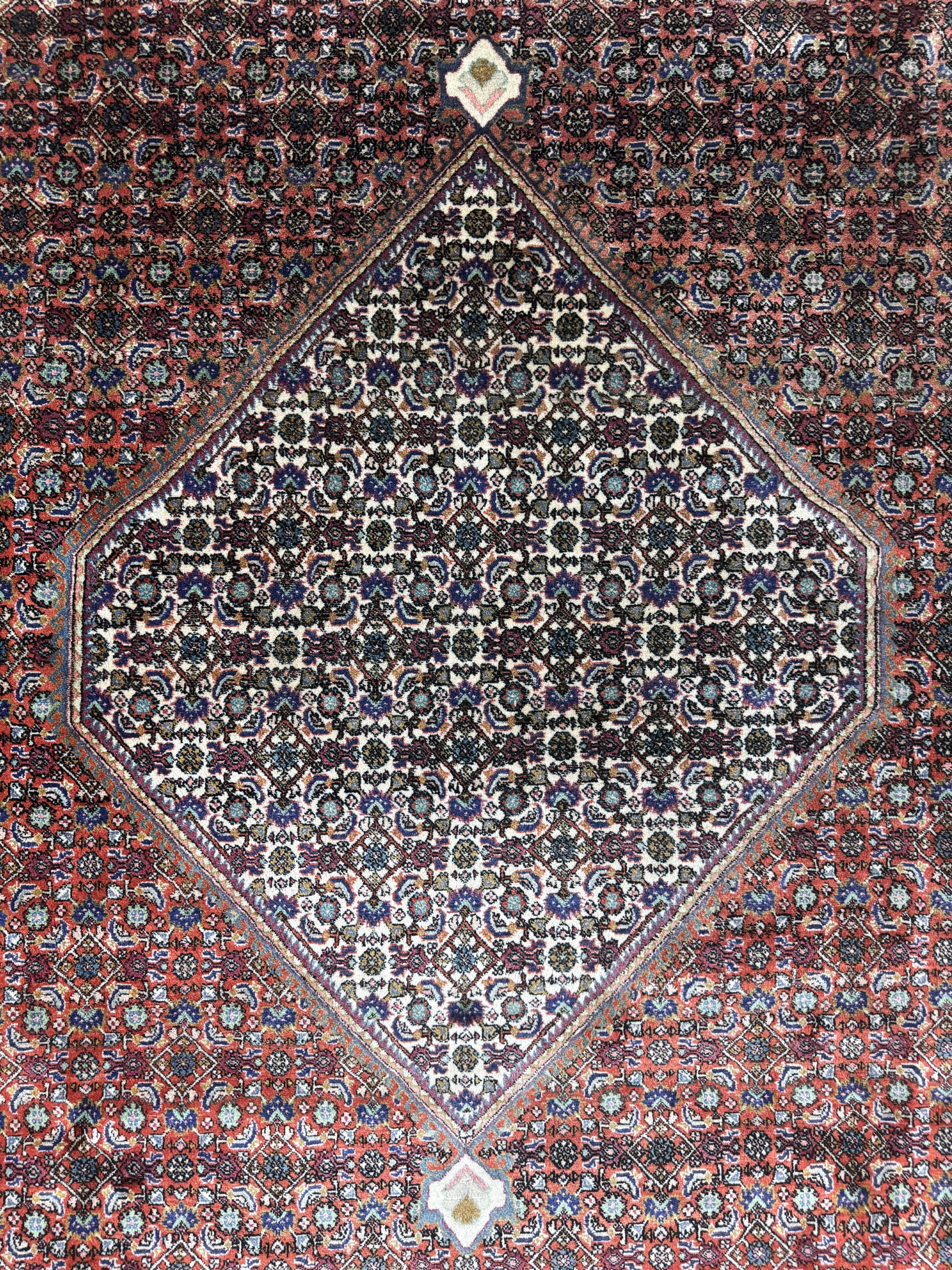 Detail d: Bidjar fein, Persien, Mitte 20.Jhd, Korkwolle auf Baumwolle, ca. 340 x 260 cm, EHZ: 2