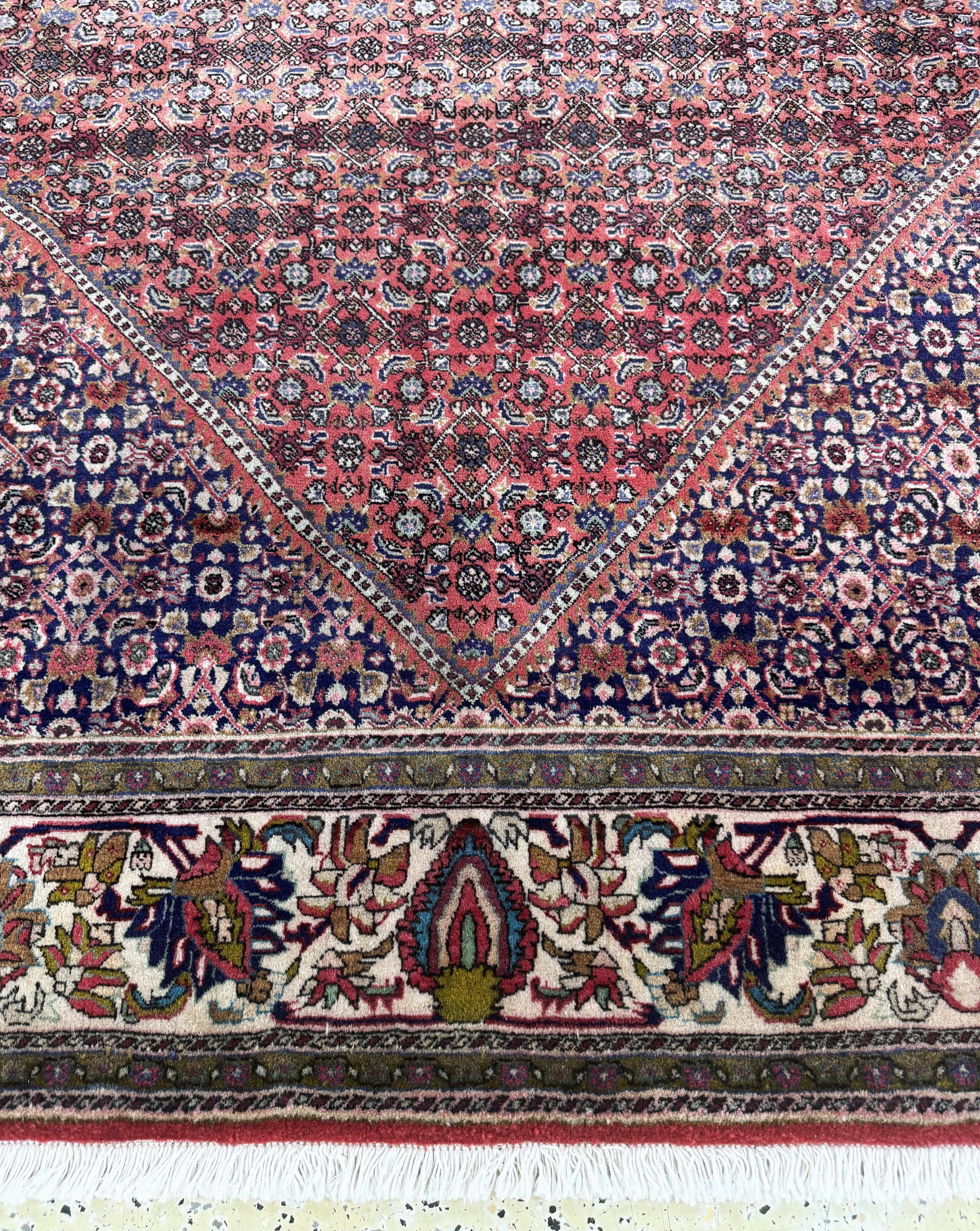 Detail g: Bidjar fein, Persien, Mitte 20.Jhd, Korkwolle auf Baumwolle, ca. 340 x 260 cm, EHZ: 2