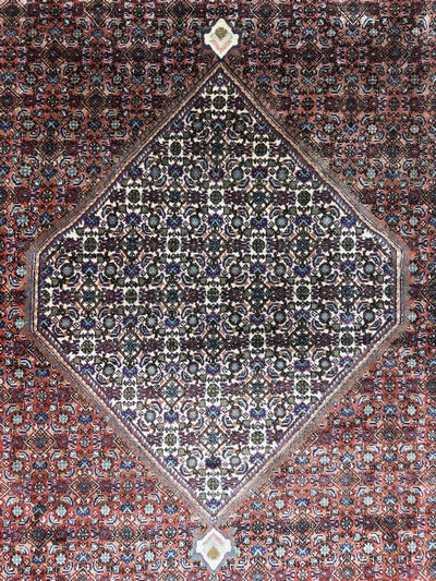 27072202d - Bidjar fein, Persien, Mitte 20.Jhd, Korkwolle auf Baumwolle, ca. 340 x 260 cm, EHZ: 2 ...