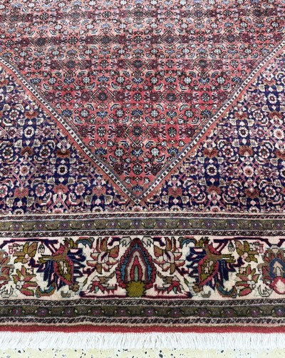 27072202g - Bidjar fein, Persien, Mitte 20.Jhd, Korkwolle auf Baumwolle, ca. 340 x 260 cm, EHZ: 2 ...