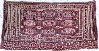 Image Tekke Tschowal antik, Turkmenistan, um 1900, Wolle auf Wolle, ca. 153 x 79 cm, EHZ: 3 ...