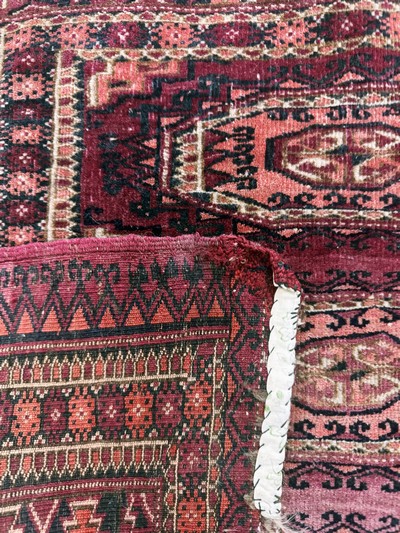 27072234d - Tekke Tschowal antik, Turkmenistan, um 1900, Wolle auf Wolle, ca. 153 x 79 cm, EHZ: 3 ...