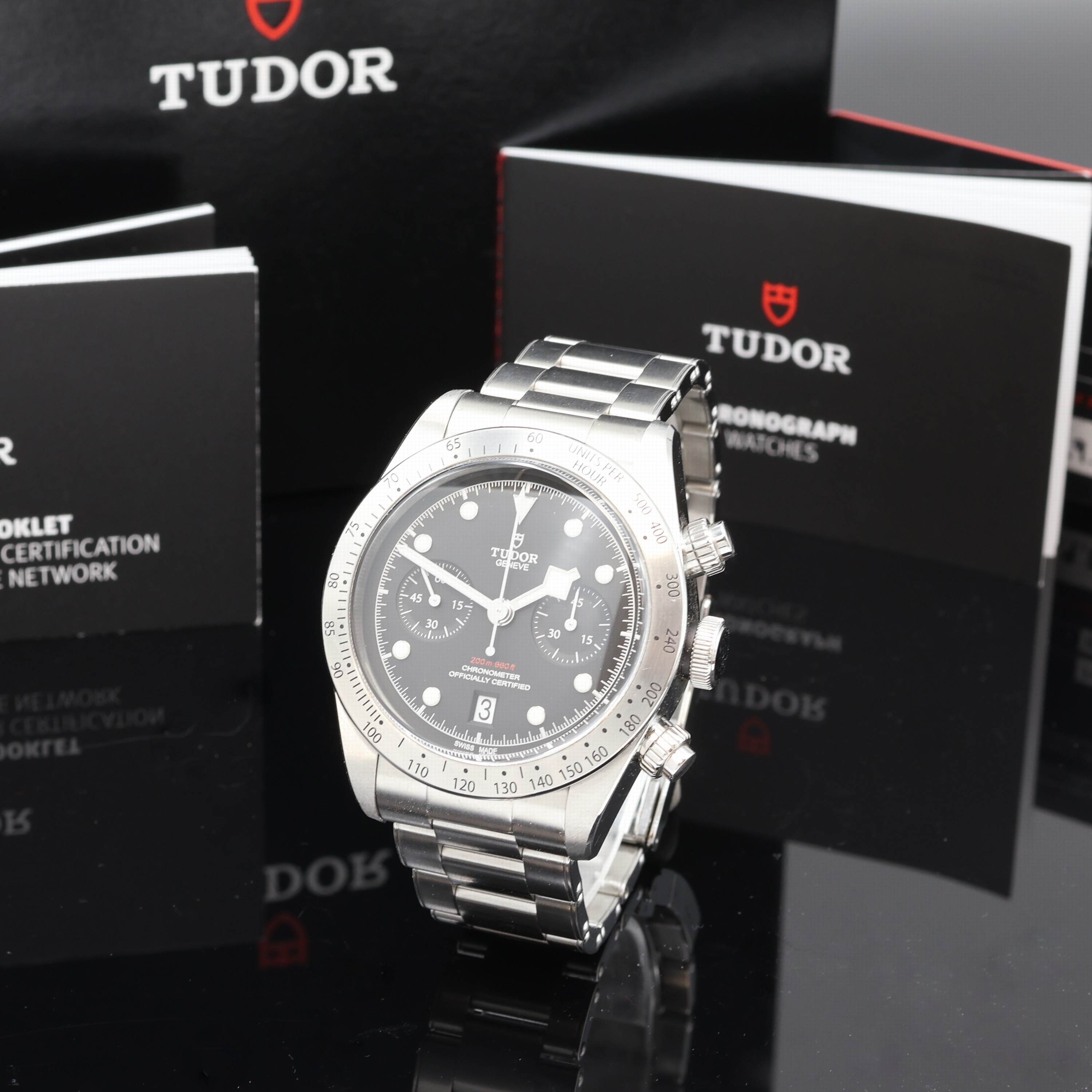 Image 27072613 - TUDOR Black Bay Armbandchronograph Referenz 79350, Automatik, Edelstahlgeh. inkl. ...