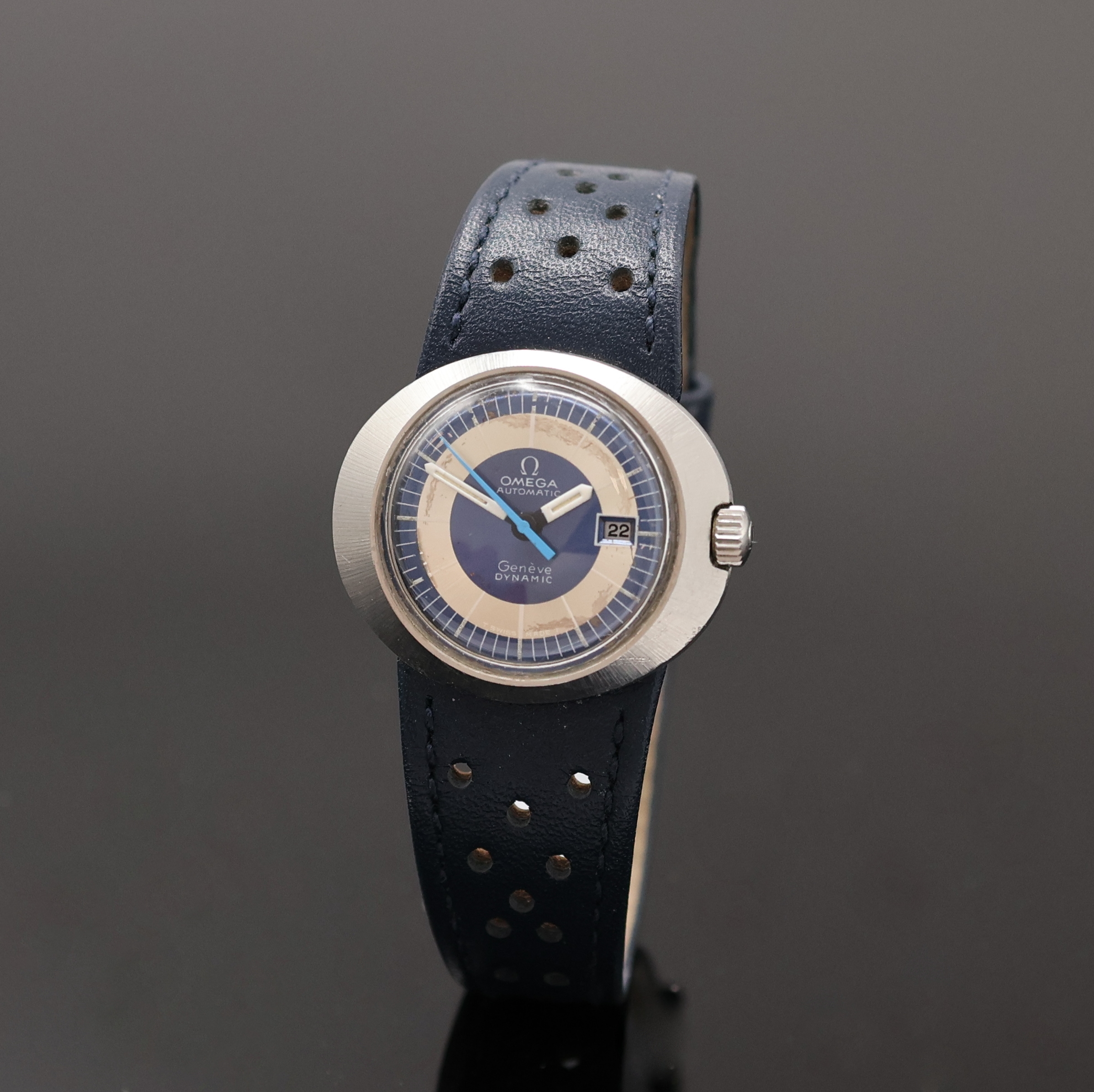 Image 27072724 - OMEGA ladies wristwatch Geneve Dynamic, self winding, Switzerland around 1970, stainless ...