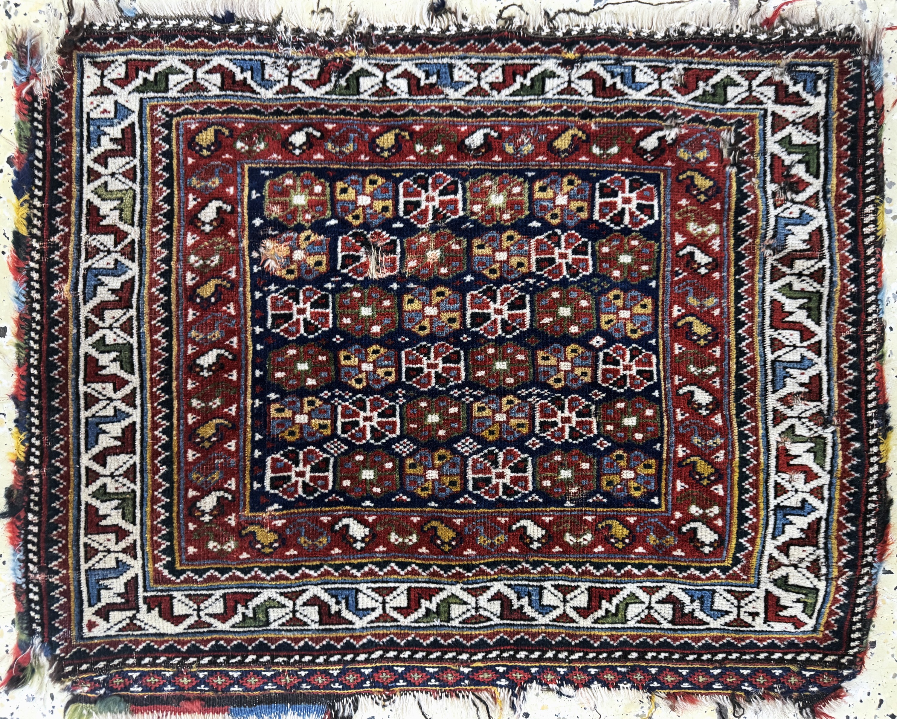 Detail c: 2 Lots Taschenfront antik, Persien, um 1900, Wolle auf Wolle, ca. 60 x 70 cm, EHZ: 3-4