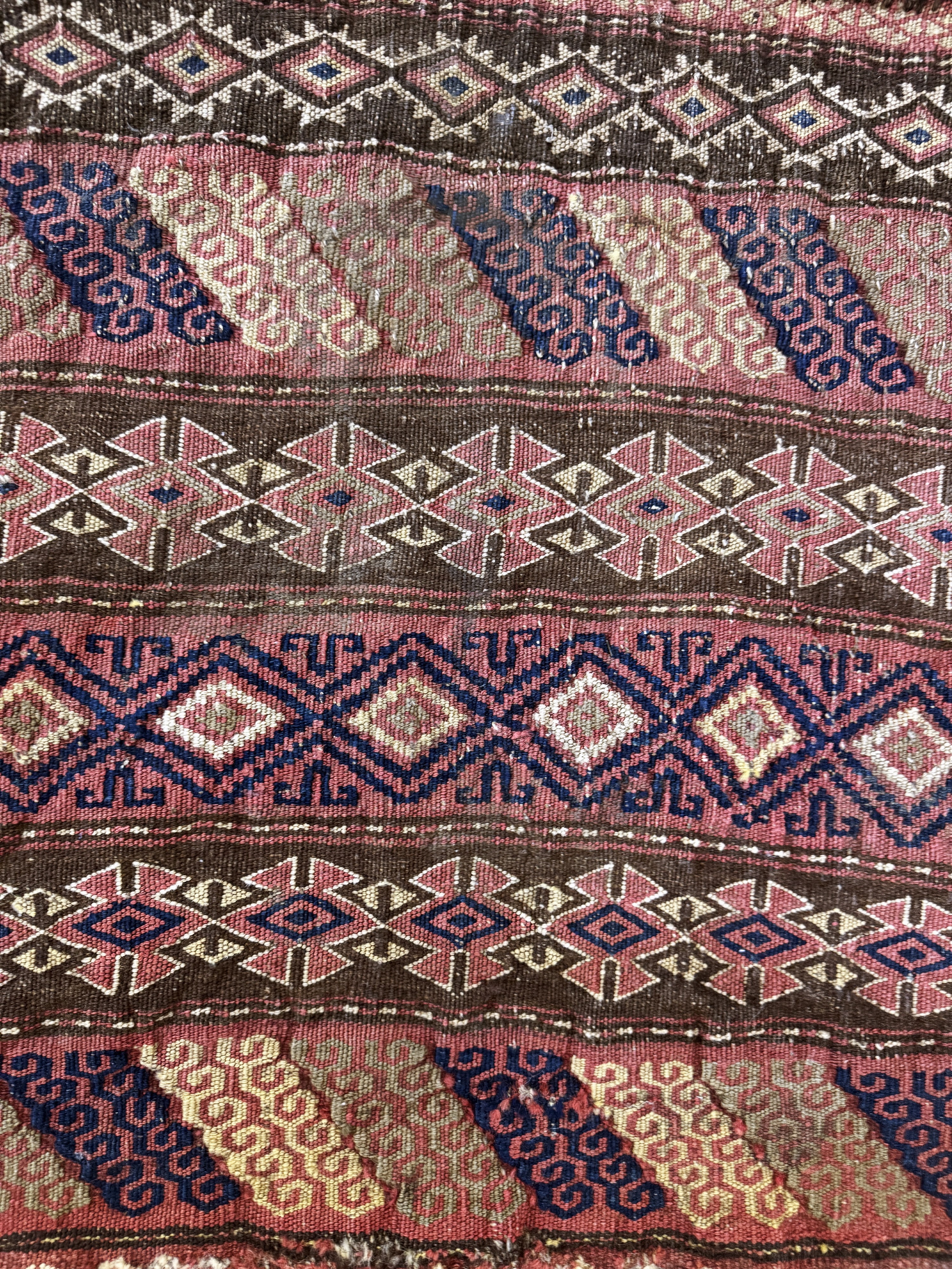 Detail b: 2 Lots Taschenfront & Tasche, Belutsch, Persien, um 1900, Wolle auf Wolle, ca. 80 x 70cm, EHZ: 3