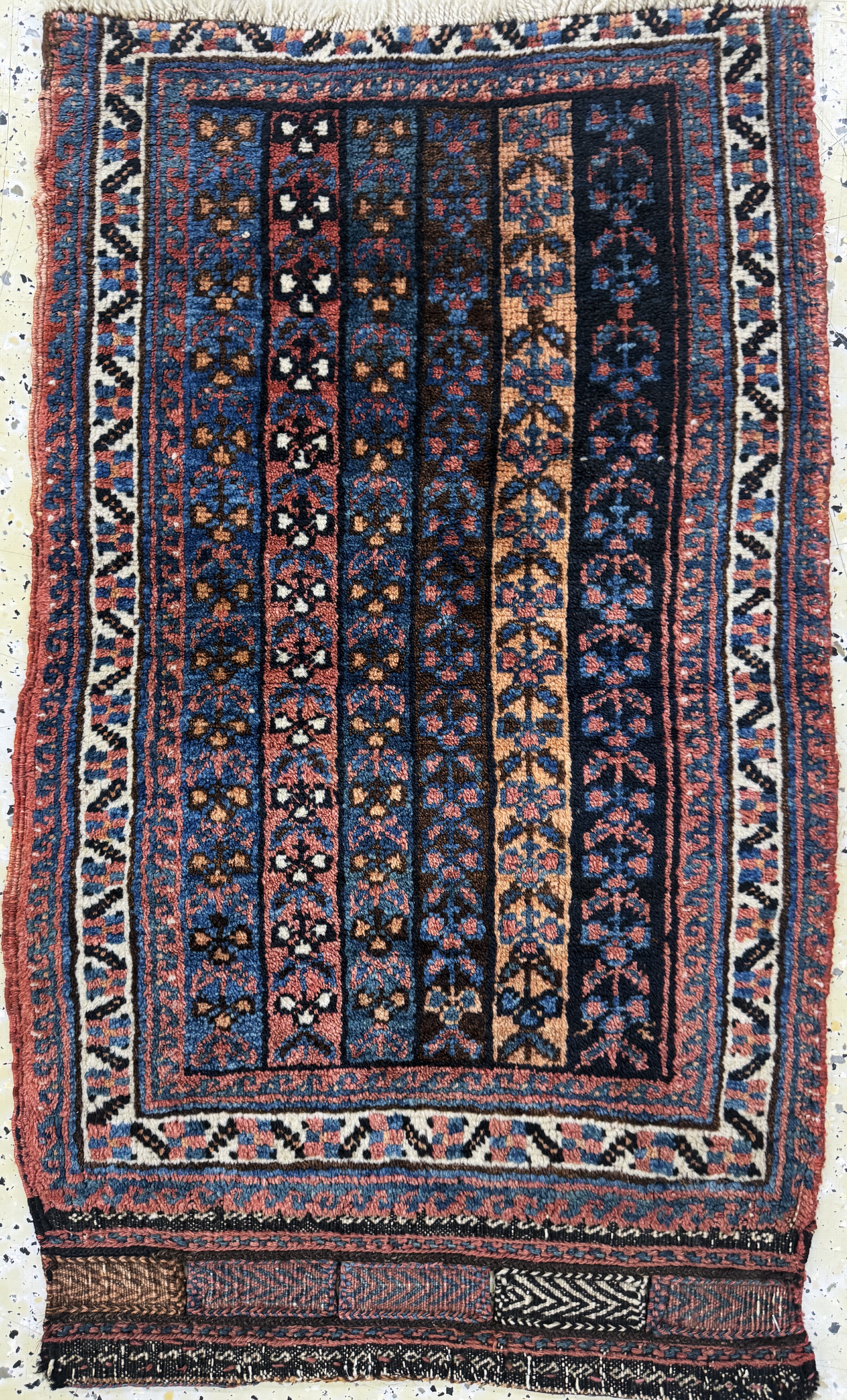 Detail a: 2 Lots Taschenfront antik, Persien, 19.Jhd,Wolle auf Wolle, ca. 60 x 55 cm, EHZ: 3