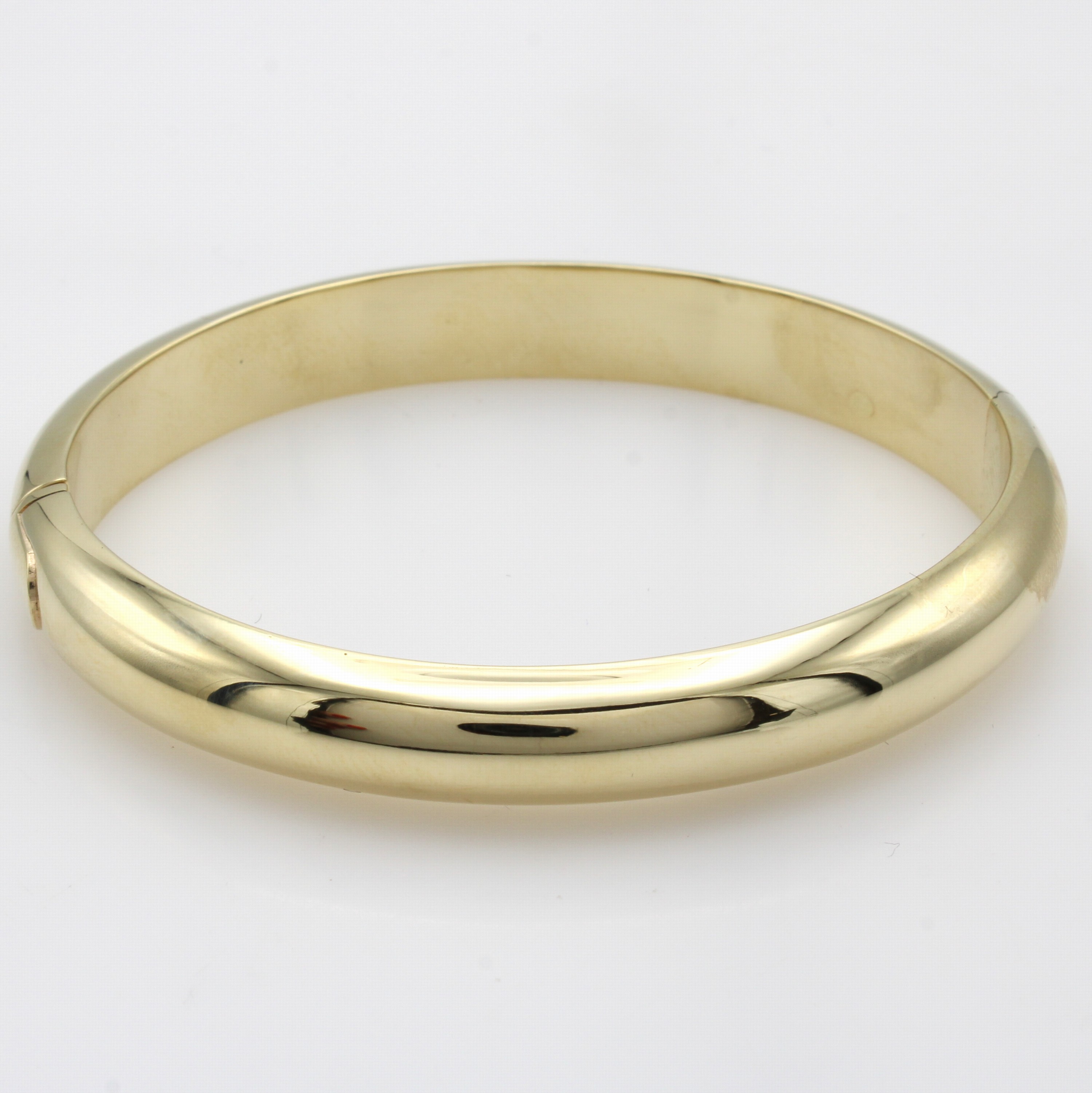 Image 27072819 - Armreif, GG 585/000, glattes poliertes De- sign, mit Scharnier, B. ca. 9 mm