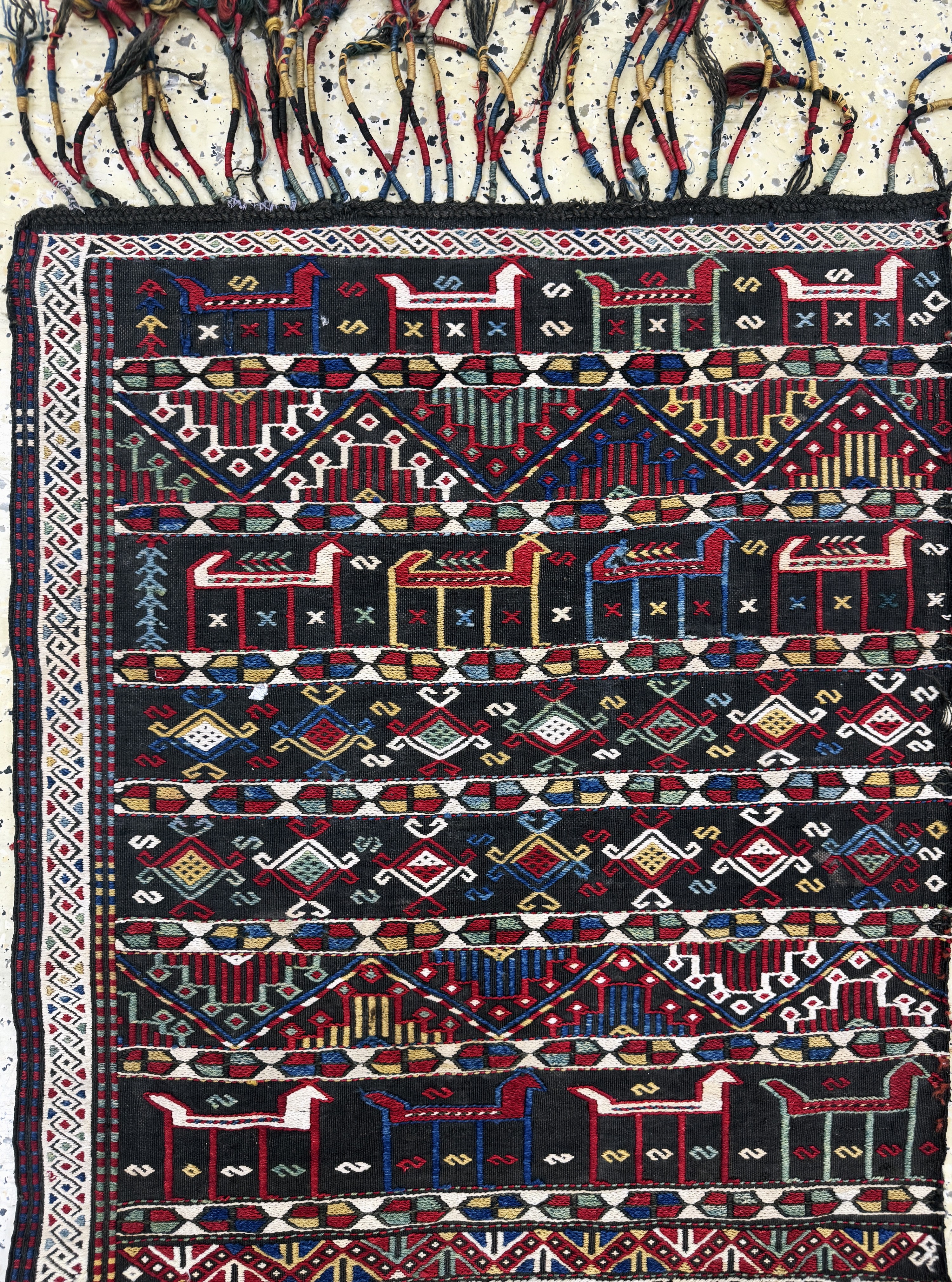 Detail a: 2 Lots Kelim-Fragmente, Türkei, um 1900, Wolle auf Wolle, ca. 110 x 67 cm, EHZ: 3