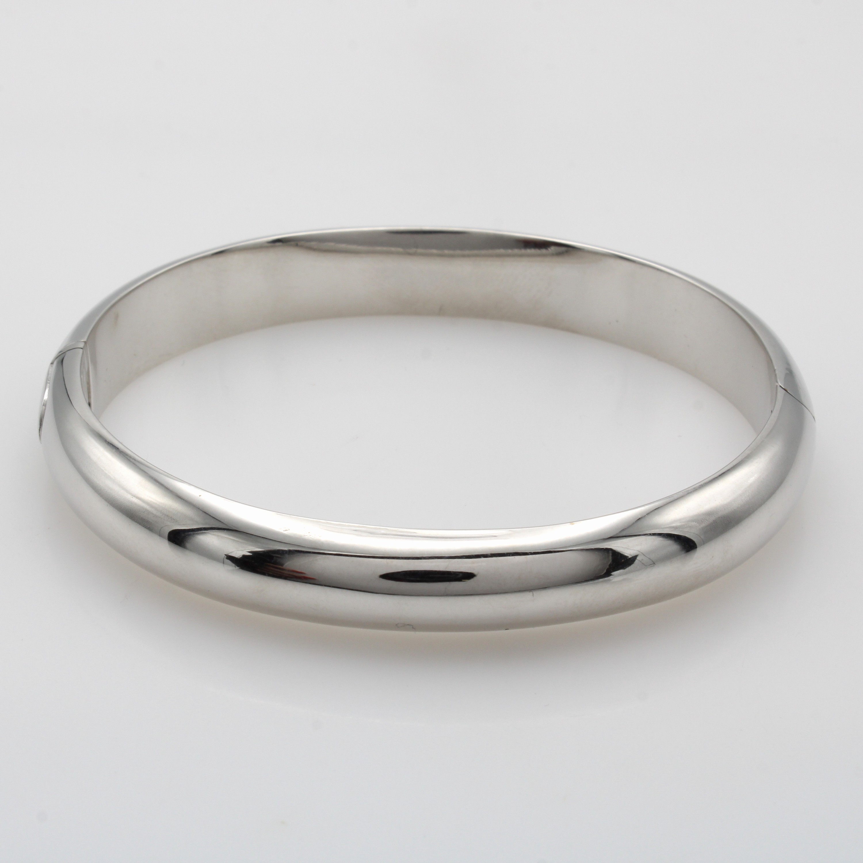 Image 27072824 - Armreif, WG 585/000, glattes poliertes De- sign, mit Scharnier, B. ca. 9 mm