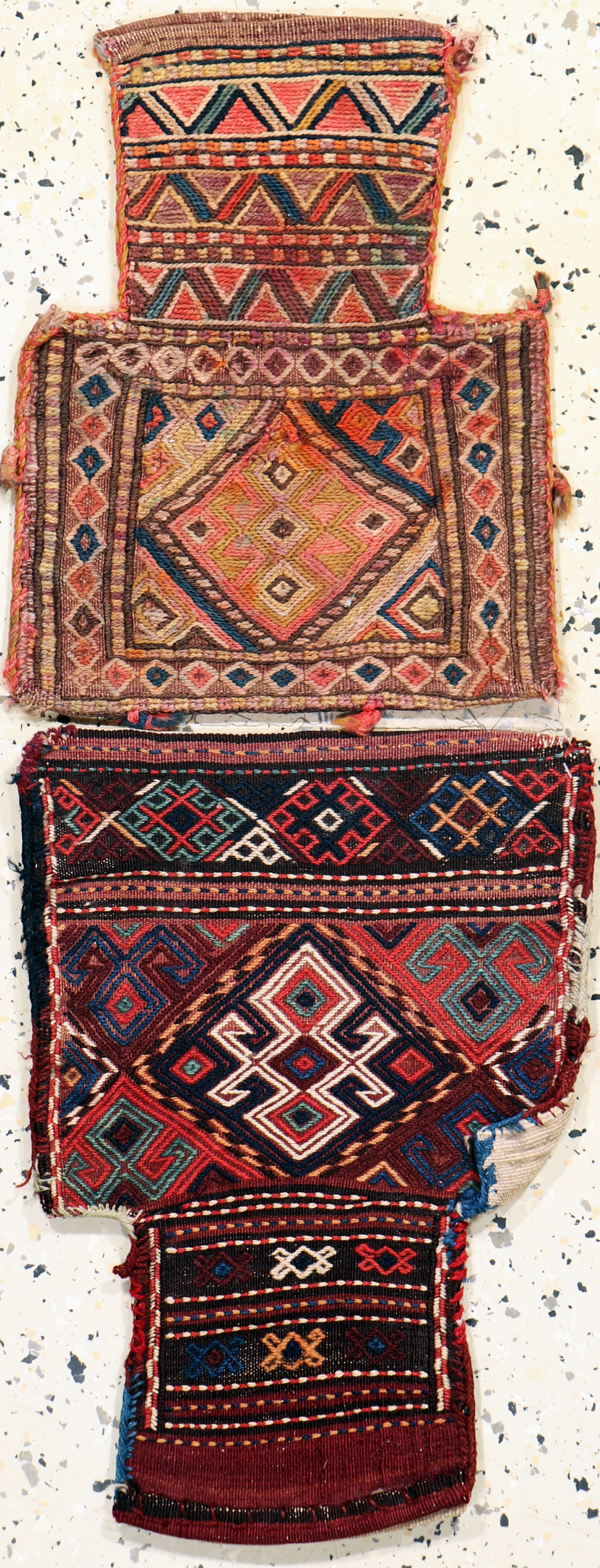 Image 27072827 - 2 Lots Salztasche antik, Persien, um 1900, Wolle auf Wolle, ca. 46 x 30 cm, EHZ: 3 ...