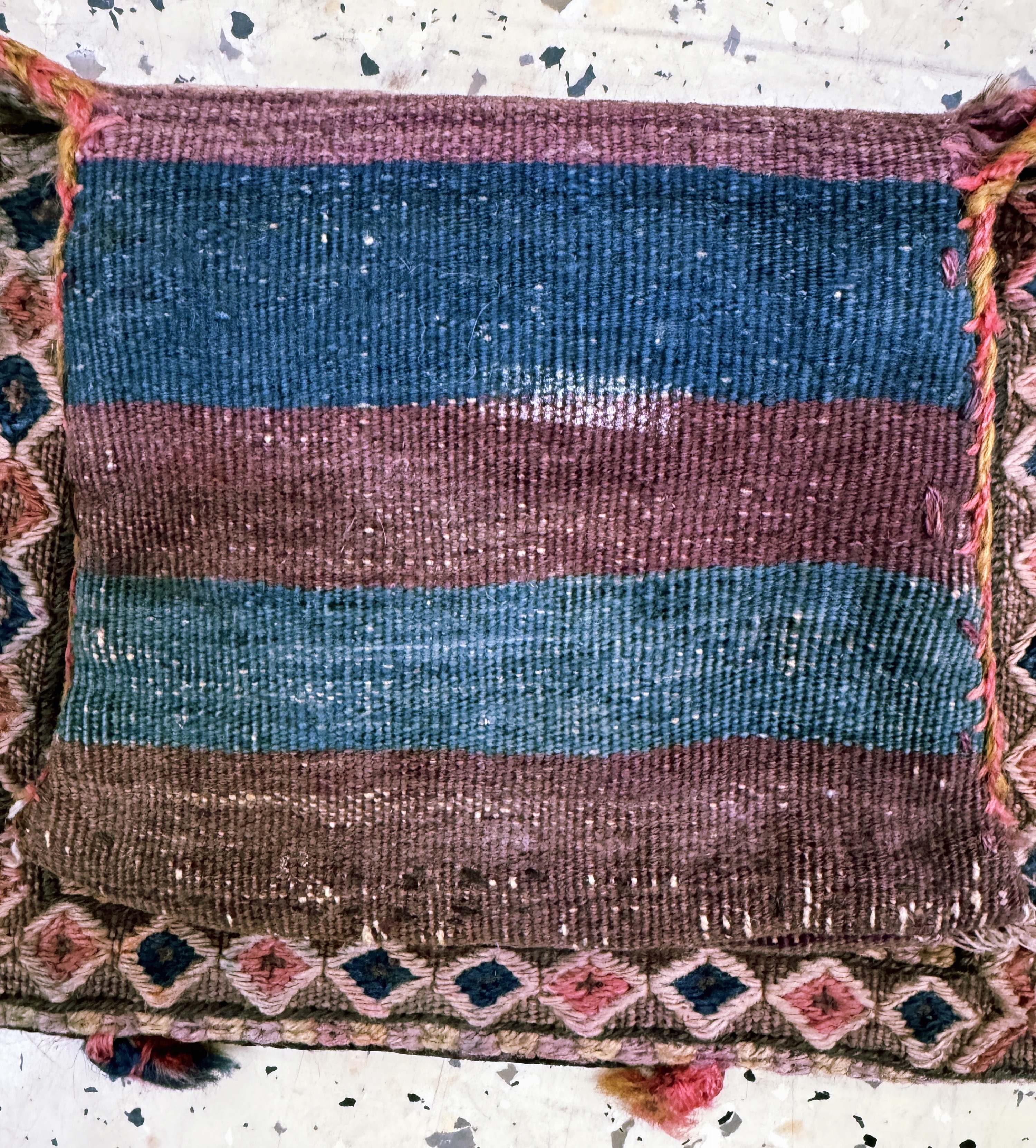 Detail d: 2 Lots Salztasche antik, Persien, um 1900, Wolle auf Wolle, ca. 46 x 30 cm, EHZ: 3