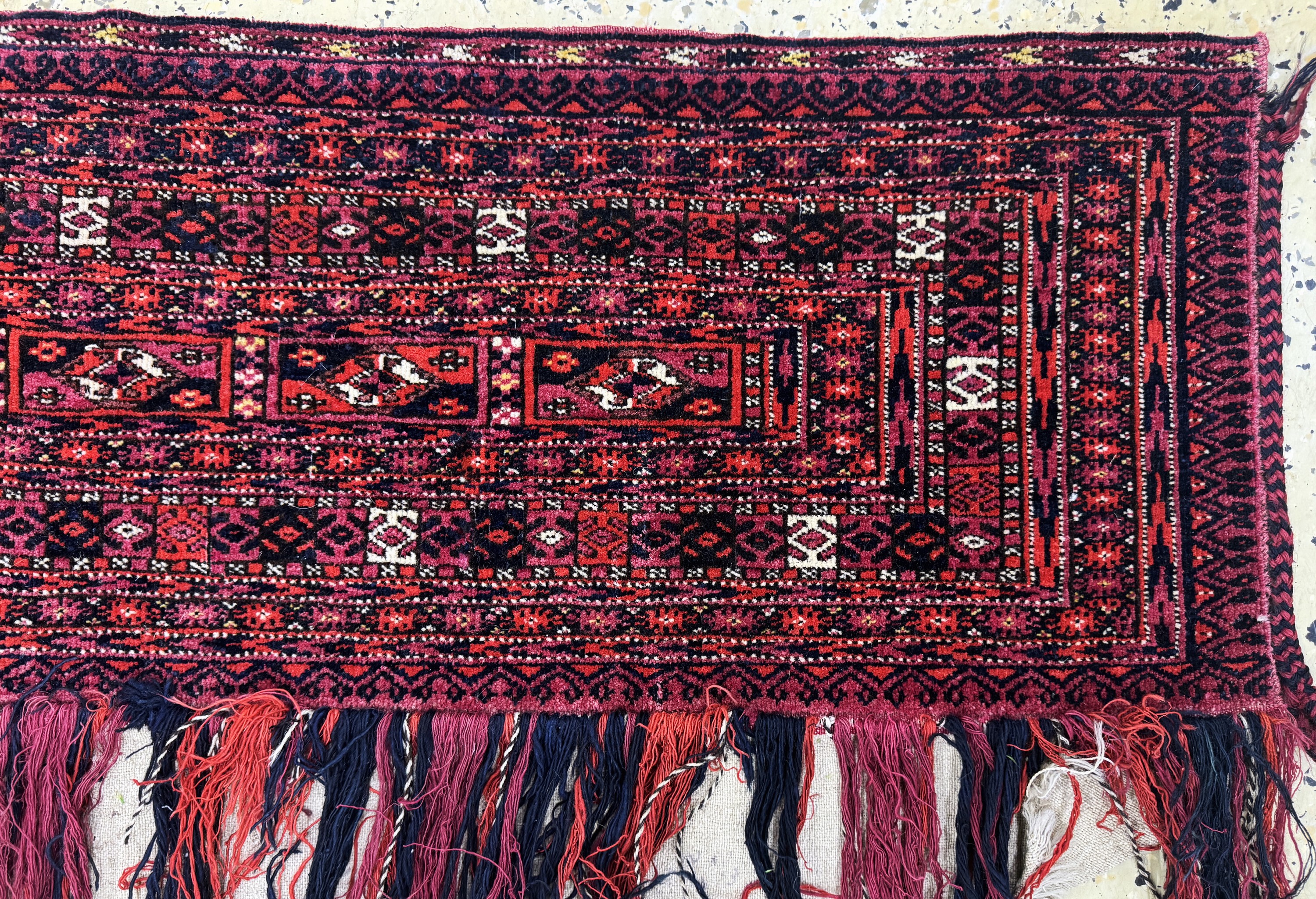 Detail e: 2 Lots Torba antik, Turkmenistan, um 1900, Wolle auf Wolle, ca. 107 x 40 cm, EHZ: 4
