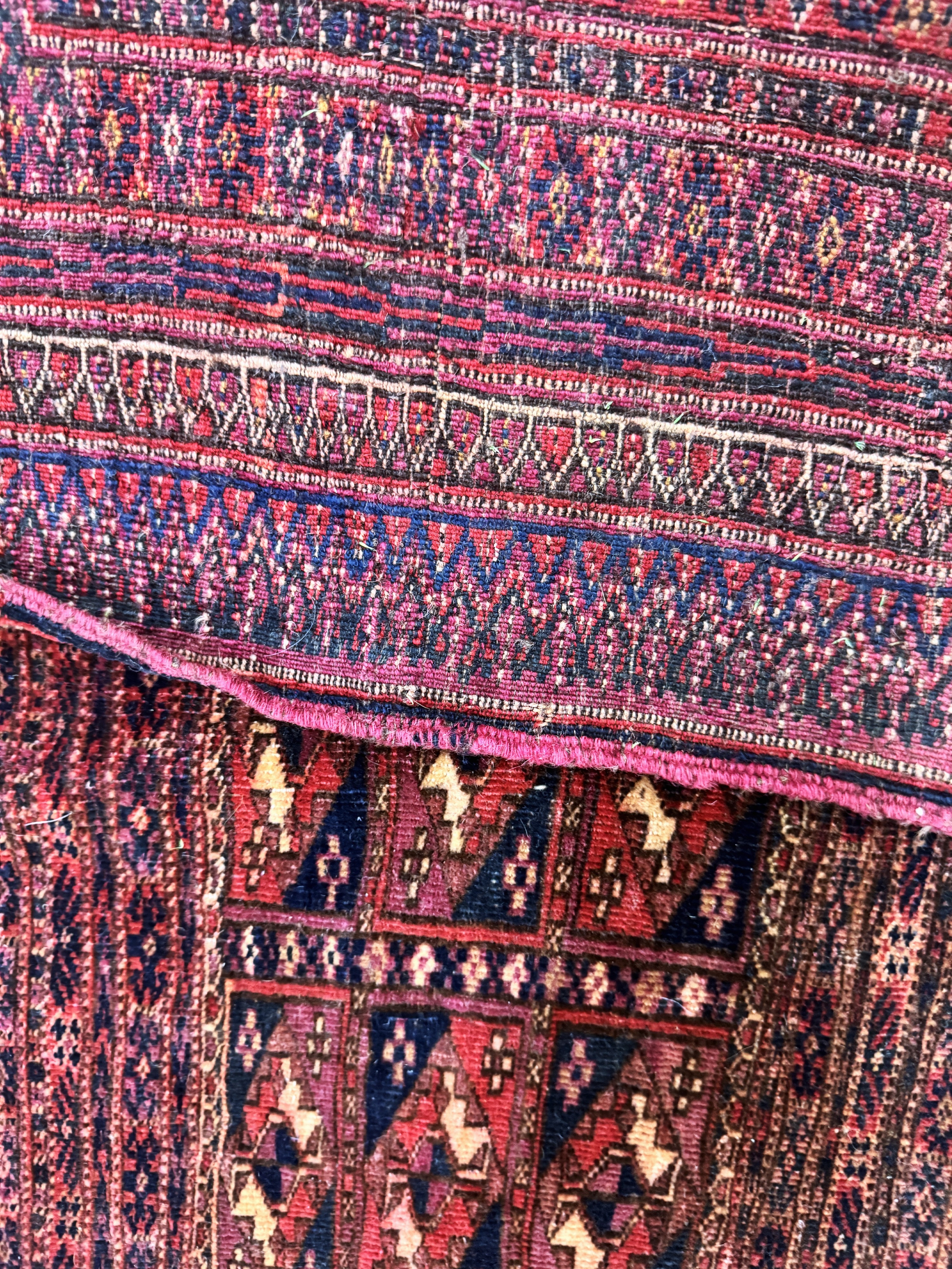 Detail c: 2 Lots Torba antik, Turkmenistan, um 1900, Wolle auf Wolle, ca. 110 x 40 cm, EHZ: 4