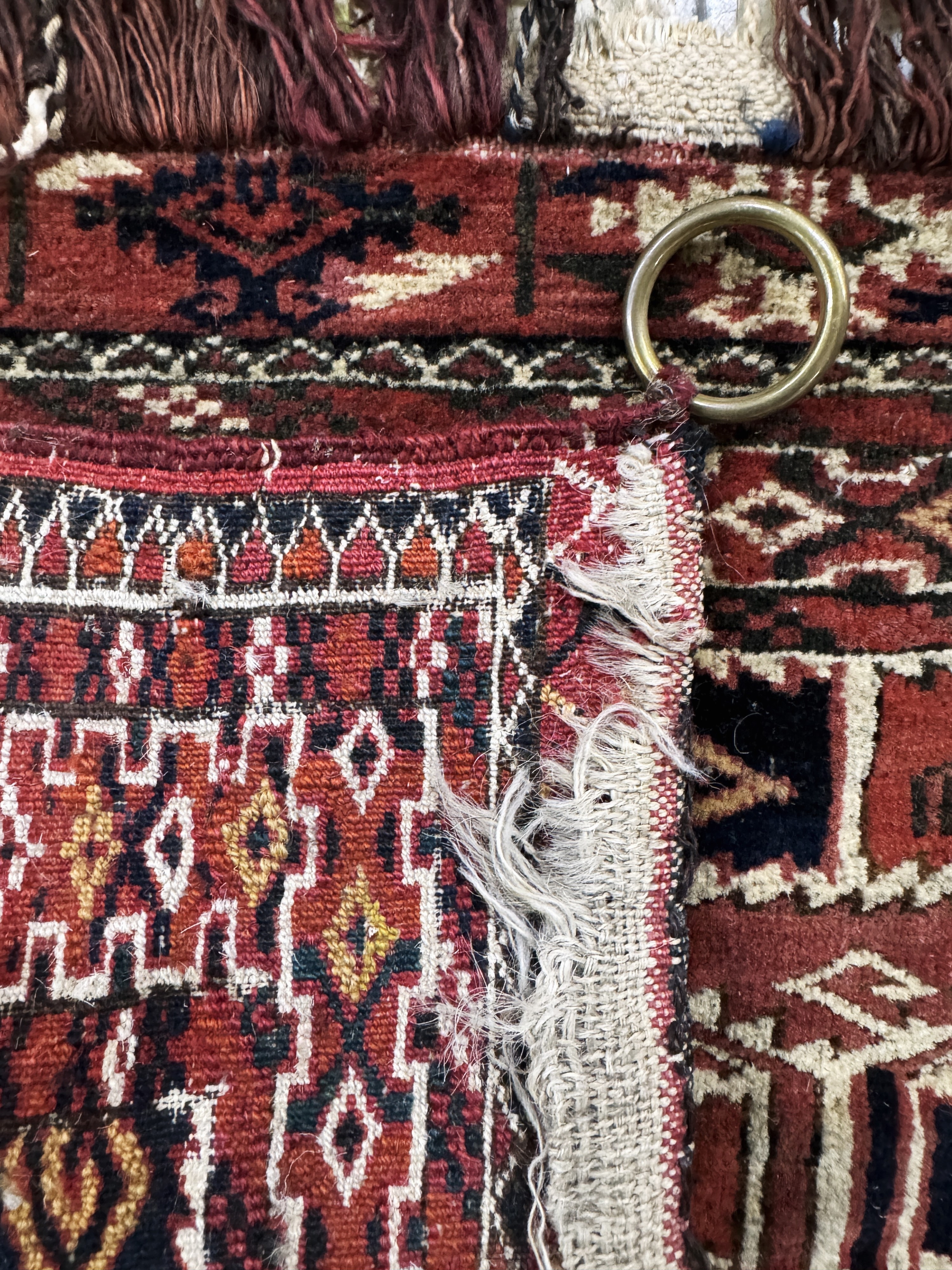 Detail f: 2 Lots Torba antik, Turkmenistan, um 1900, Wolle auf Wolle, ca. 110 x 40 cm, EHZ: 4