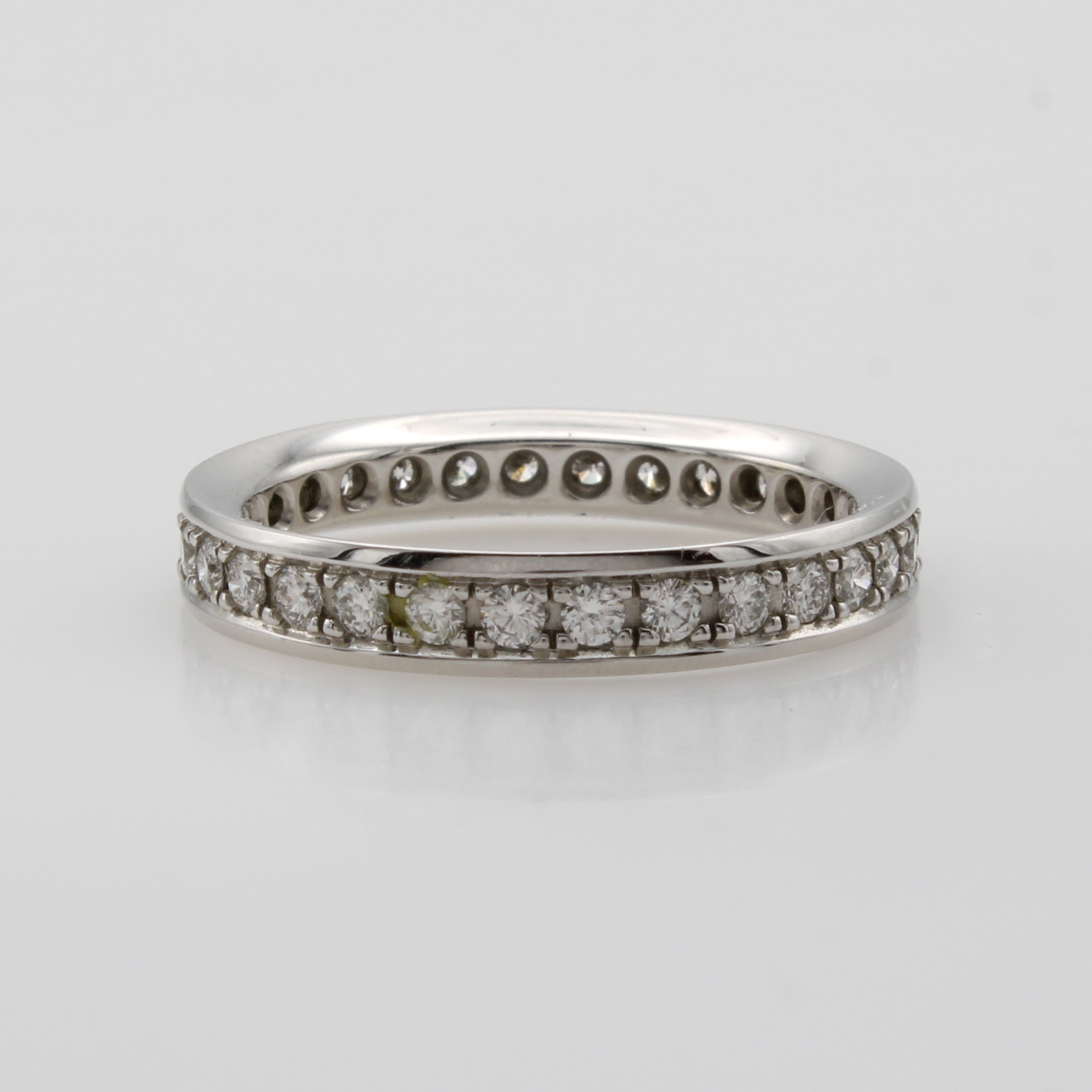 Image 27072863 - Memoryring mit Brillanten, WG 585/000, 34 Brill. zus. ca. 0.68 ct Weiß/si, RW ca. 56 ...