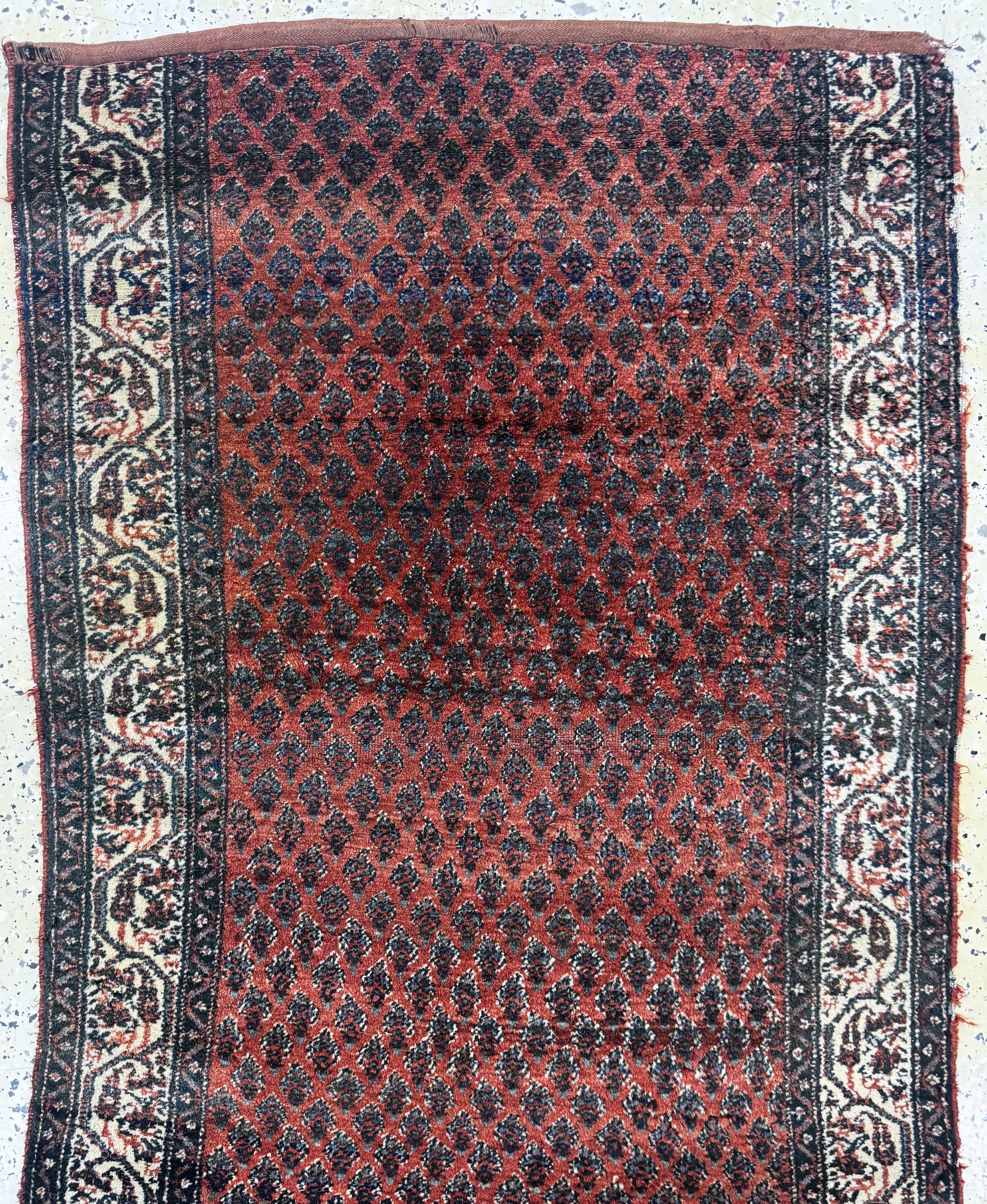 Detail a: Serabend-Fragment, Persien, um 1900, Wolle auf Baumwolle, ca. 240 x 90 cm, EHZ: 4