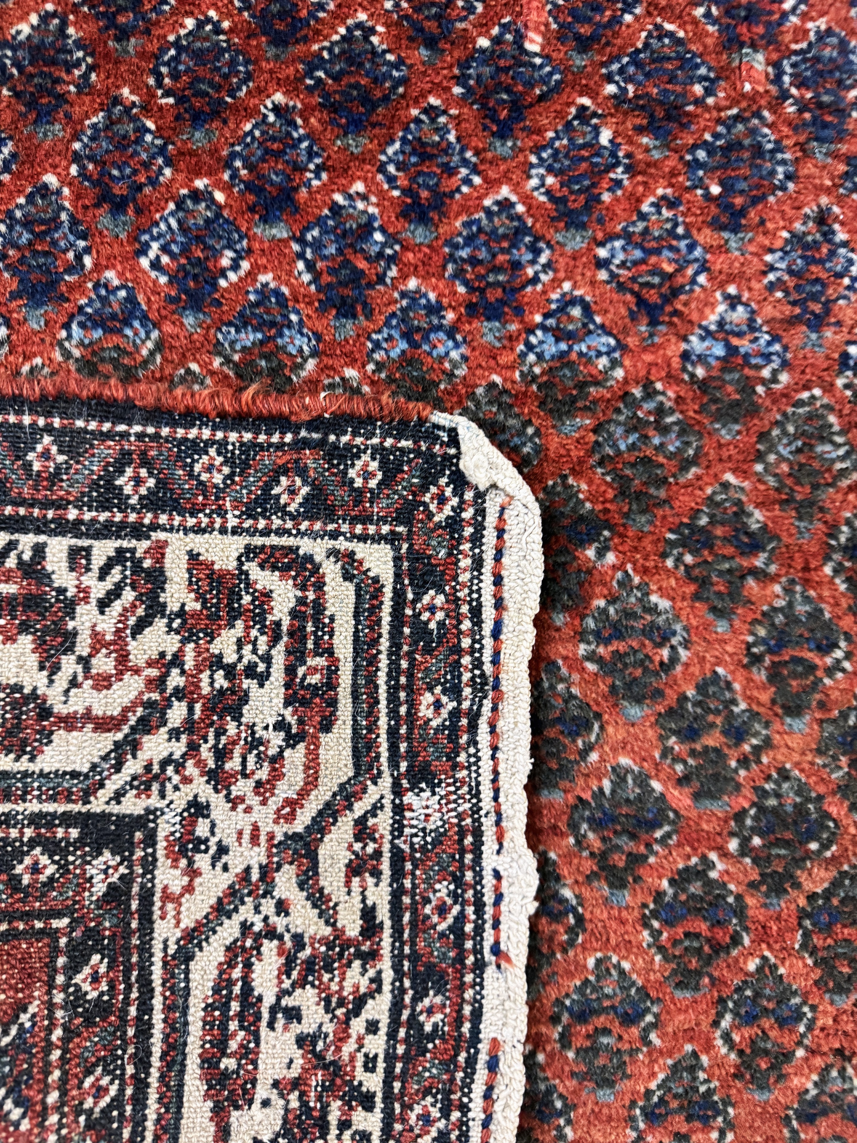 Detail d: Serabend-Fragment, Persien, um 1900, Wolle auf Baumwolle, ca. 240 x 90 cm, EHZ: 4