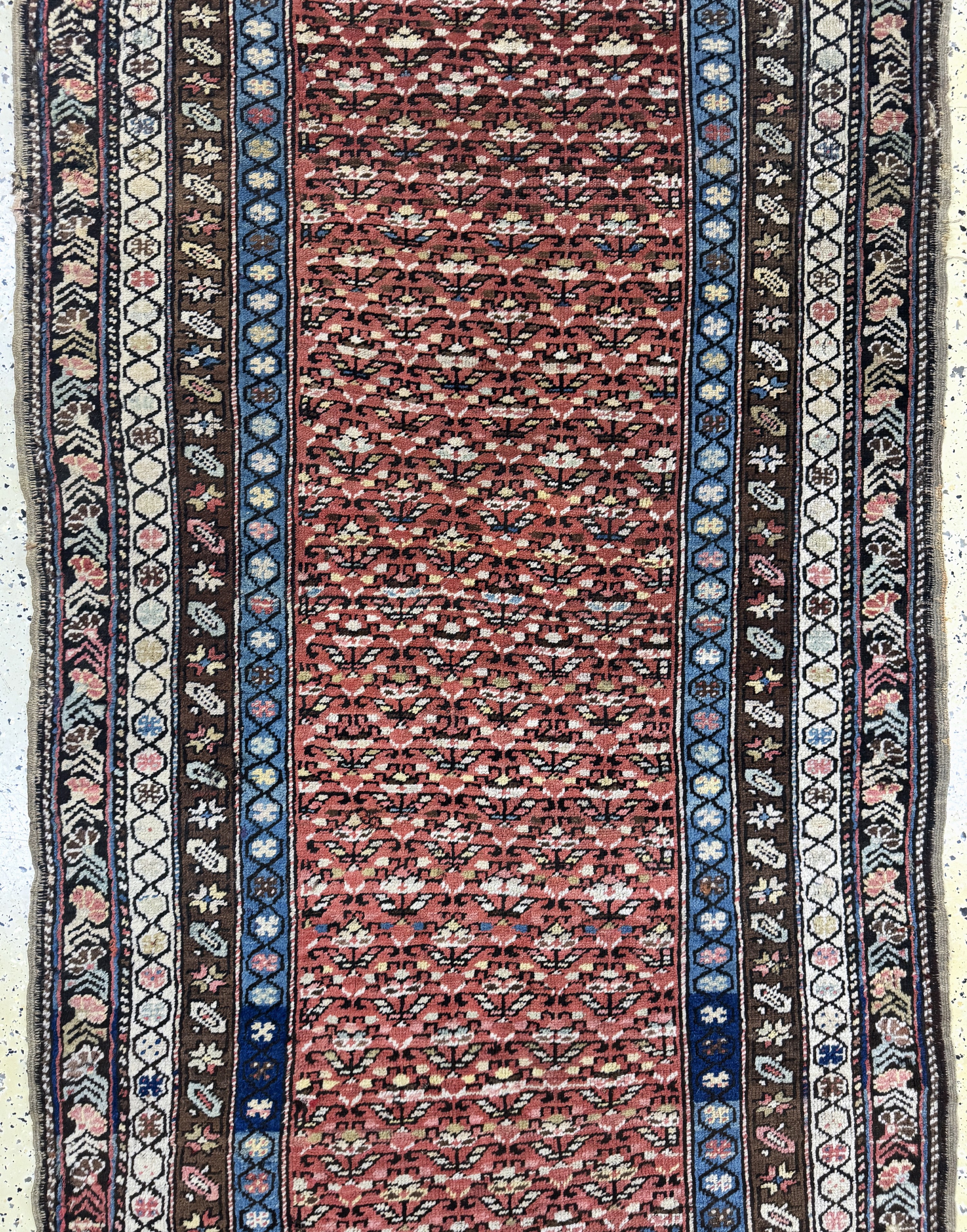 Detail d: Antiker Kazak, Kaukasus, 19.Jhd, Wolle auf Wolle, ca. 385 x 120 cm, EHZ: 4