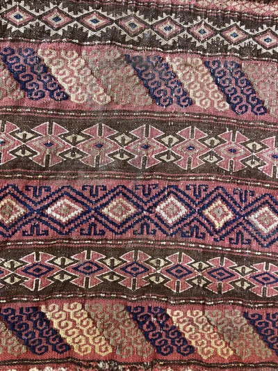 27072809b - 2 Lots Taschenfront & Tasche, Belutsch, Persien, um 1900, Wolle auf Wolle, ca. 80 x ...