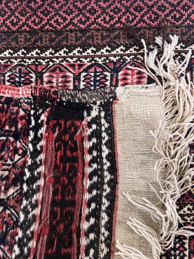 27072809e - 2 Lots Taschenfront & Tasche, Belutsch, Persien, um 1900, Wolle auf Wolle, ca. 80 x ...