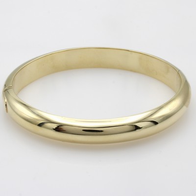 Image Armreif, GG 585/000, glattes poliertes De- sign, mit Scharnier, B. ca. 9 mm