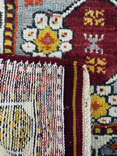 27072820c - 2 Lots Taschenfront antik, Türkei, um 1900,Wolle auf Wolle, ca. 80 x 70 cm, EHZ: 3 ...