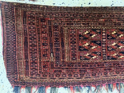 27072830a - 2 Lots Torba antik, Turkmenistan, um 1900, Wolle auf Wolle, ca. 110 x 40 cm, EHZ: 4 ...