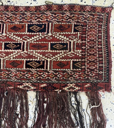 27072830e - 2 Lots Torba antik, Turkmenistan, um 1900, Wolle auf Wolle, ca. 110 x 40 cm, EHZ: 4 ...