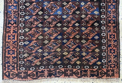 27072834b - Belutsch antik, Persien, 19.Jhd, Wolle auf Wolle, ca. 140 x 80 cm, EHZ: 3(restauriert) ...