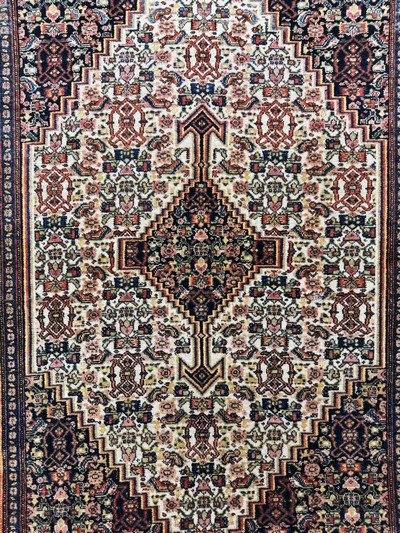 27072840c - Senneh fein antik, Persien, 19.Jhd, Wolle auf Baumwolle, ca. 145 x 105 cm, EHZ: 3 ...