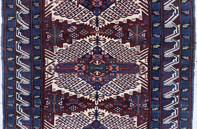 27072845b - Antiker´Zeijwa´Kazak, Kaukasus, 19.Jhd, Wolle auf Wolle, ca. 182 x 132 cm, EHZ: 2-3 ...
