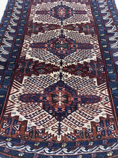 27072845e - Antiker´Zeijwa´Kazak, Kaukasus, 19.Jhd, Wolle auf Wolle, ca. 182 x 132 cm, EHZ: 2-3 ...