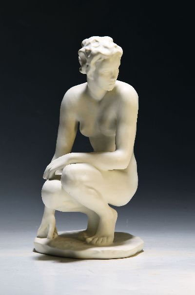 Image Porzellanfigur ´Die Hockende´, Rosenthal, classic rose Collection, Entwurf Fritz ...