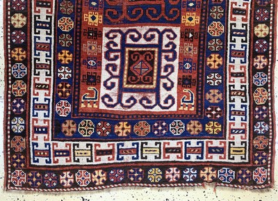 27072851c - Antiker Kazak, Kaukasus, datiert 1322(1900), Wolle auf Wolle, ca. 210 x 110 cm,EHZ: 3 ...