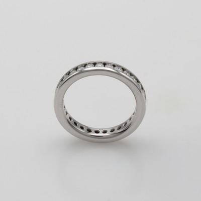 27072865a - Memoryring mit Brillanten, WG 750/000, 30 Brill. zus. ca. 1.20 ct Weiß/si, RW ca. 55 ...