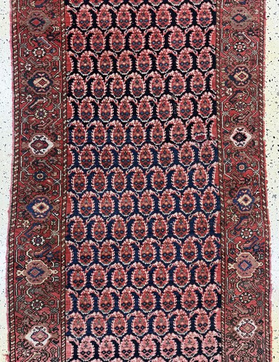 27072871c - Antiker Malayer, Persien, um 1900, Wolle auf Baumwolle, ca. 305 x 110 cm, EHZ: ...