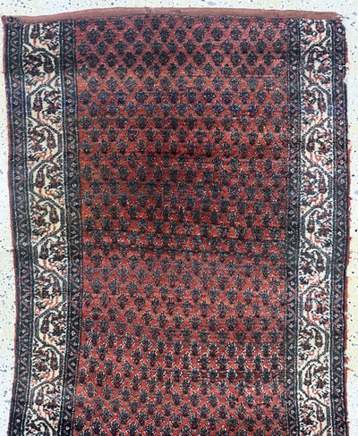 27072873a - Serabend-Fragment, Persien, um 1900, Wolle auf Baumwolle, ca. 240 x 90 cm, EHZ: 4 ...