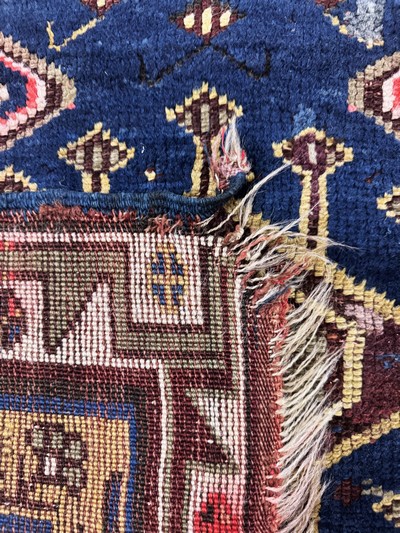 27072875f - Antiker Megri, Türkei, 19.Jhd, Wolle auf Wolle, ca. 160 x 125 cm, EHZ: 3(restauriert) ...