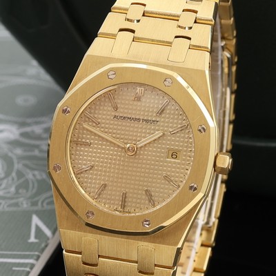 27072888a - AUDEMARS PIGUET Royal Oak Herrenarmbanduhr in GG 750/000 Referenz 56175BA, quarz, ...