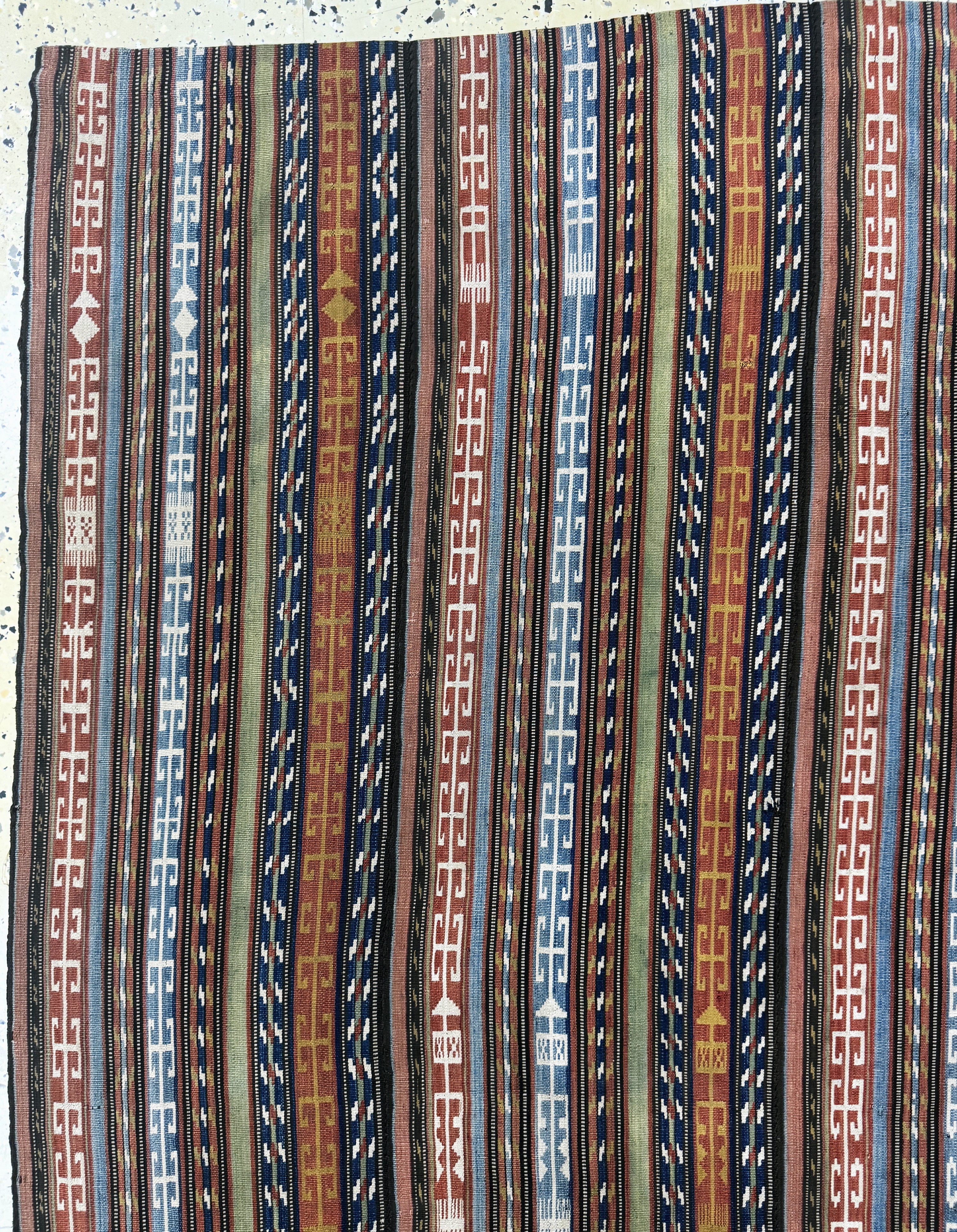 Detail c: Nomaden-Decke"Djajim, Persien, Anfang 20.Jhd, Wolle auf Wolle, ca. 170 x 155 cm, EHZ: 2. Sehr fein gewebt.