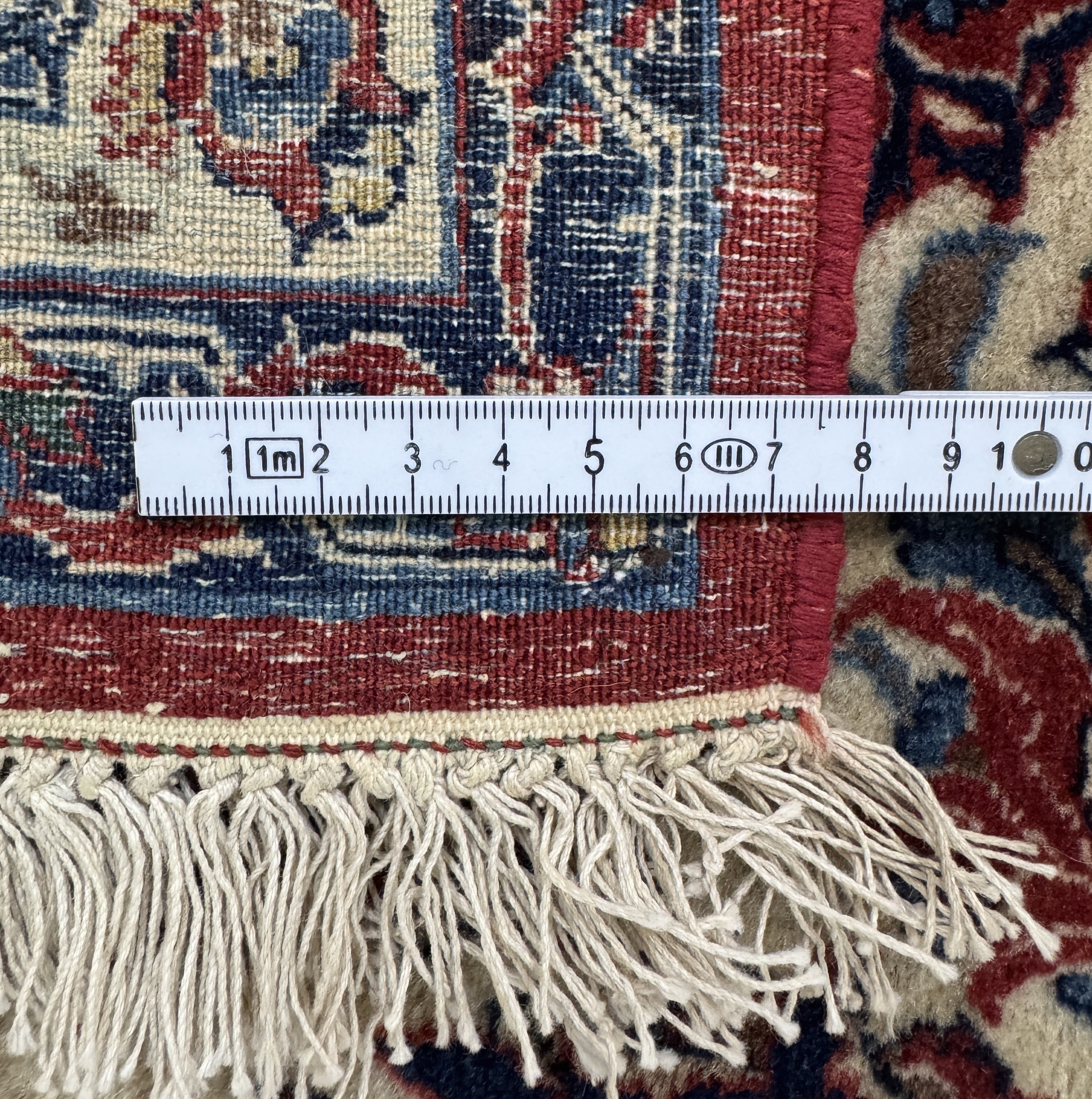 Detail h: Esfahan"Shooreshi"fein alt, Persien, Anfang20.Jhd, Korkwolle auf Baumwolle, ca. 235 x 155cm, ca. 1,0 Mio. Kn/qm, EHZ: 2